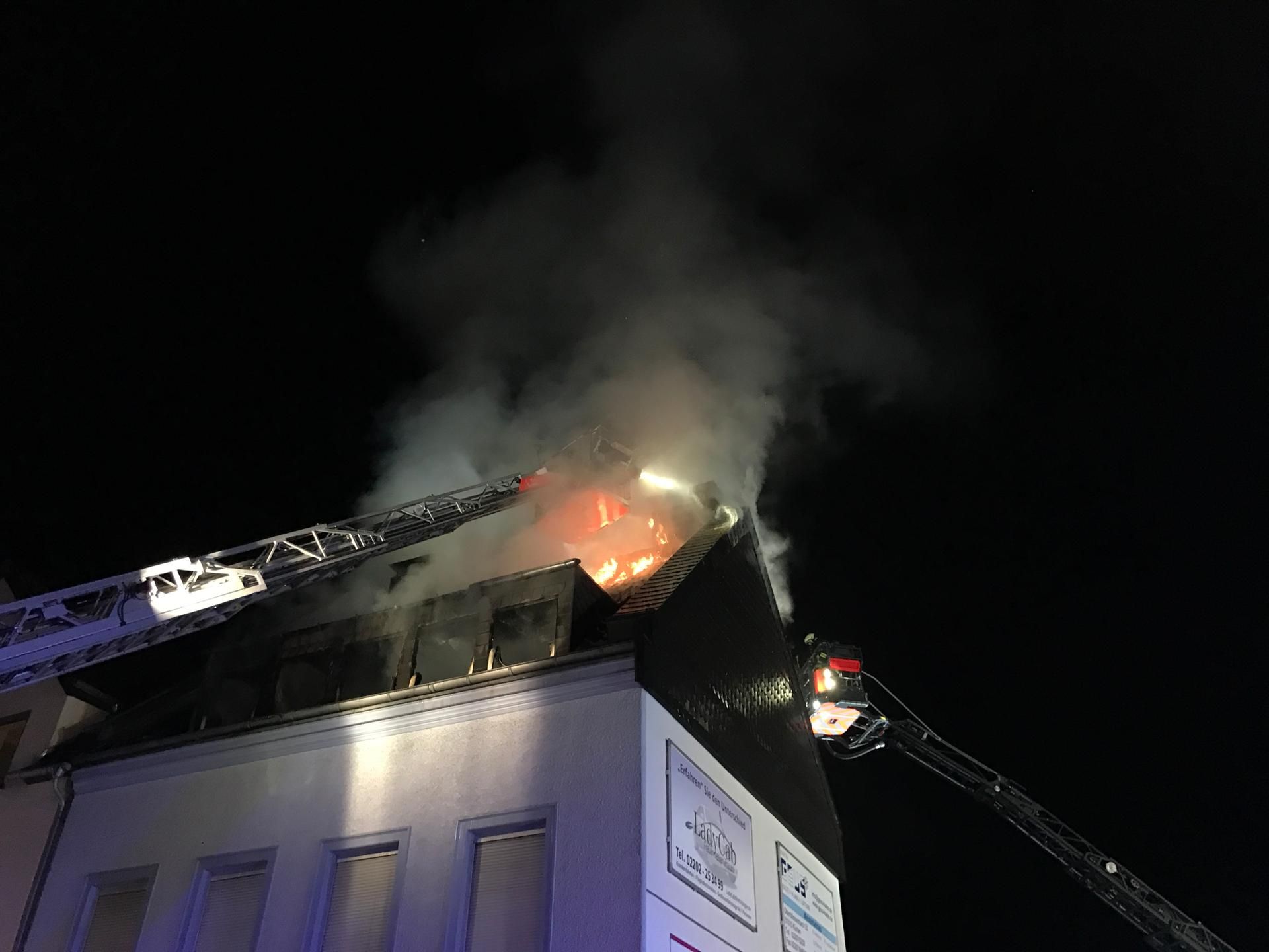 Dachstuhlbrand Bergisch Gladbach