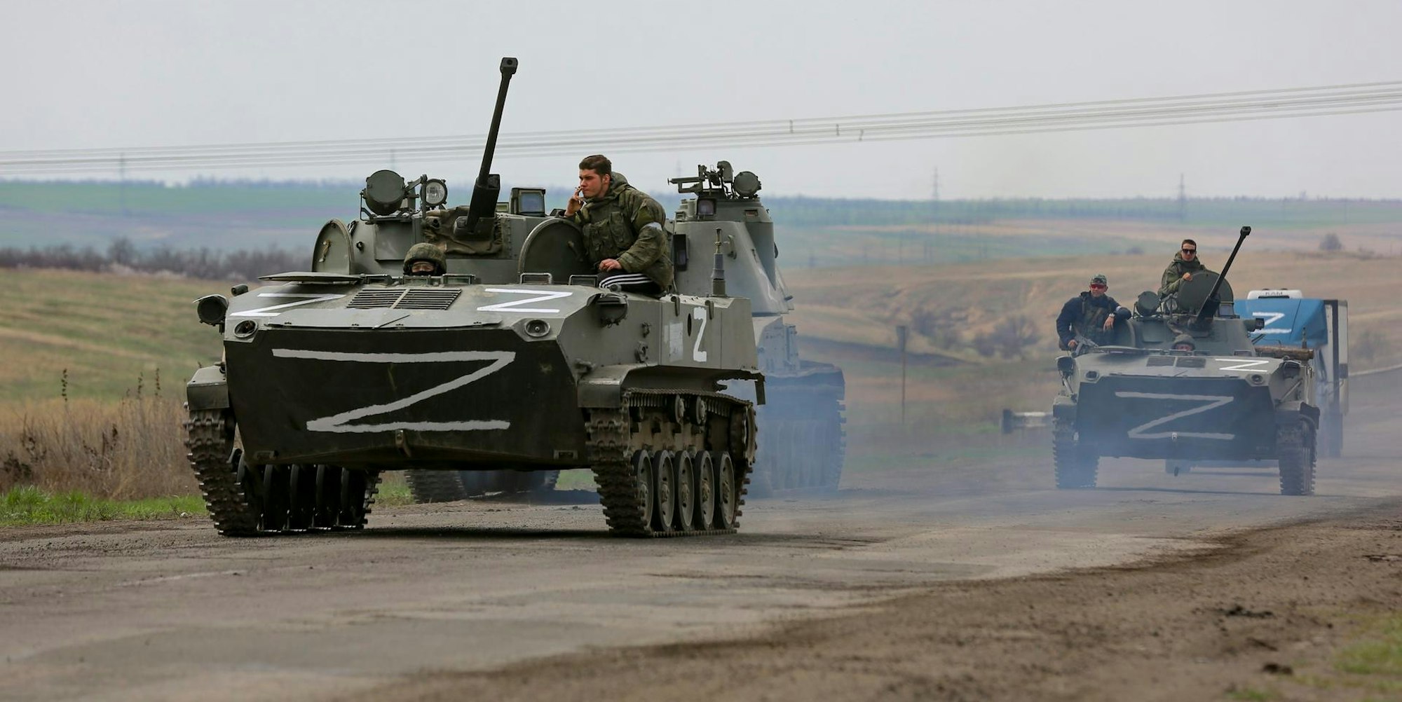 RU Truppen Mariupol dpa 2204