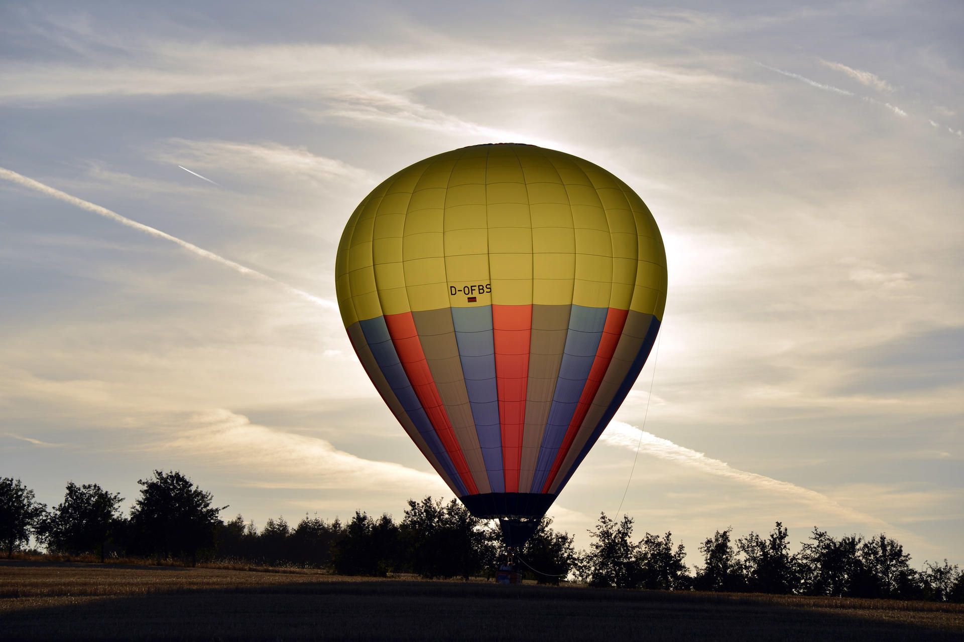 Heißluftballon Symbol