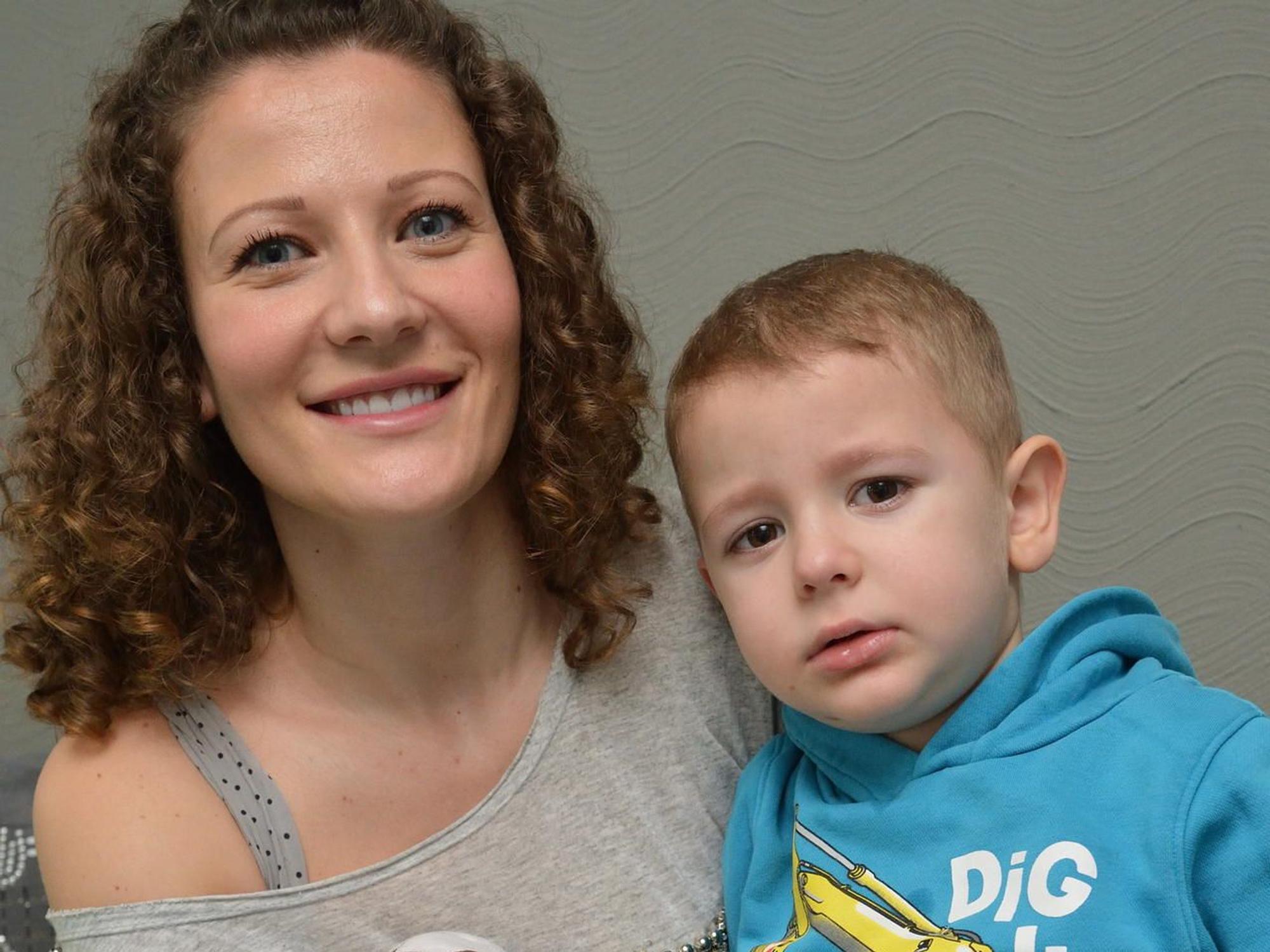 Wie Valentina Miroci (hier mit Sohn Luis)