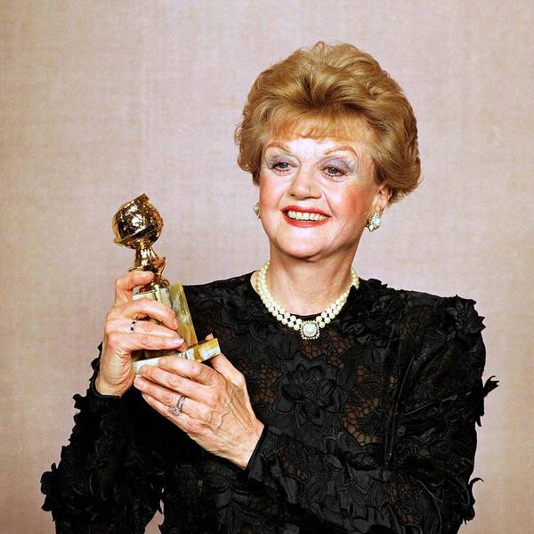 Angela Lansbury 1990 mit ihrem Golden Globe für „Mord ist ihr Hobby“.