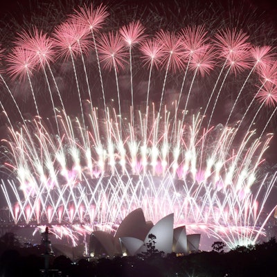 Sydney Harbour Bridge Feuerwerk dpa