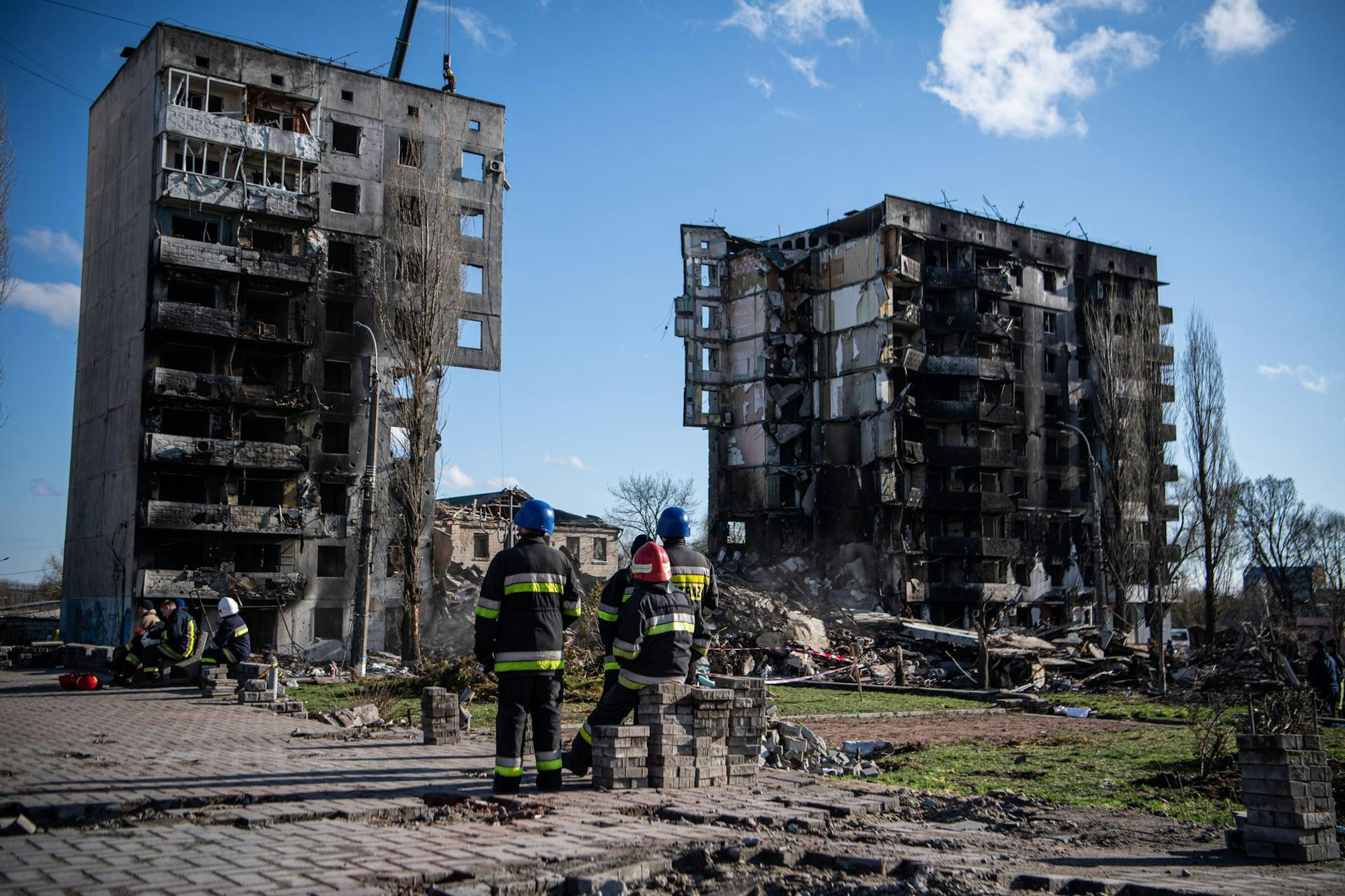 Wohnhaus Borodjanka dpa 2204