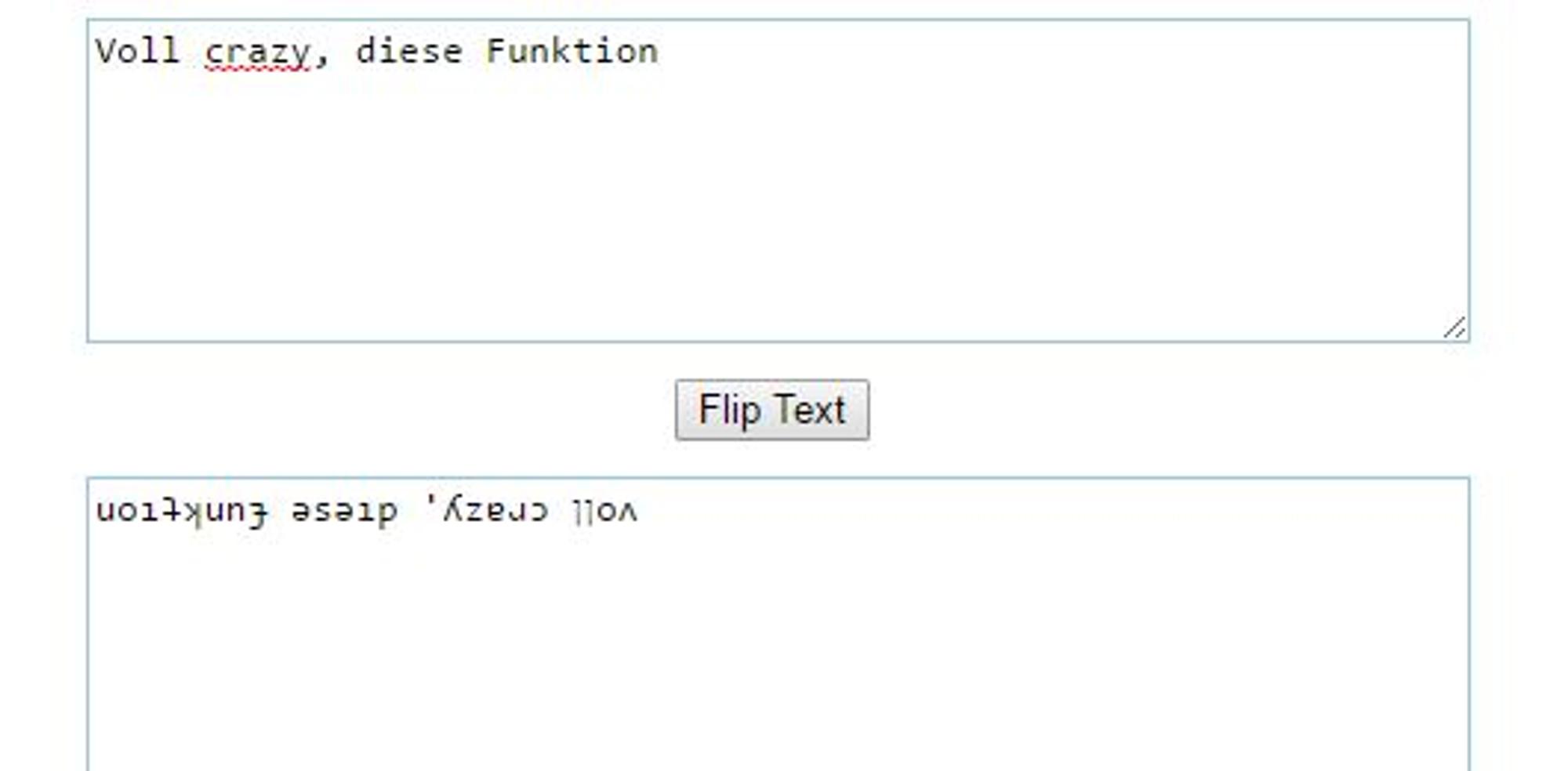 flip text