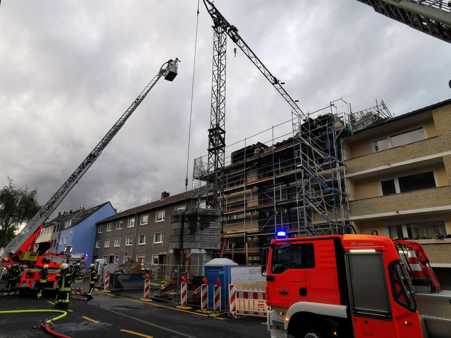 Dachstuhlbrand Niehl 2