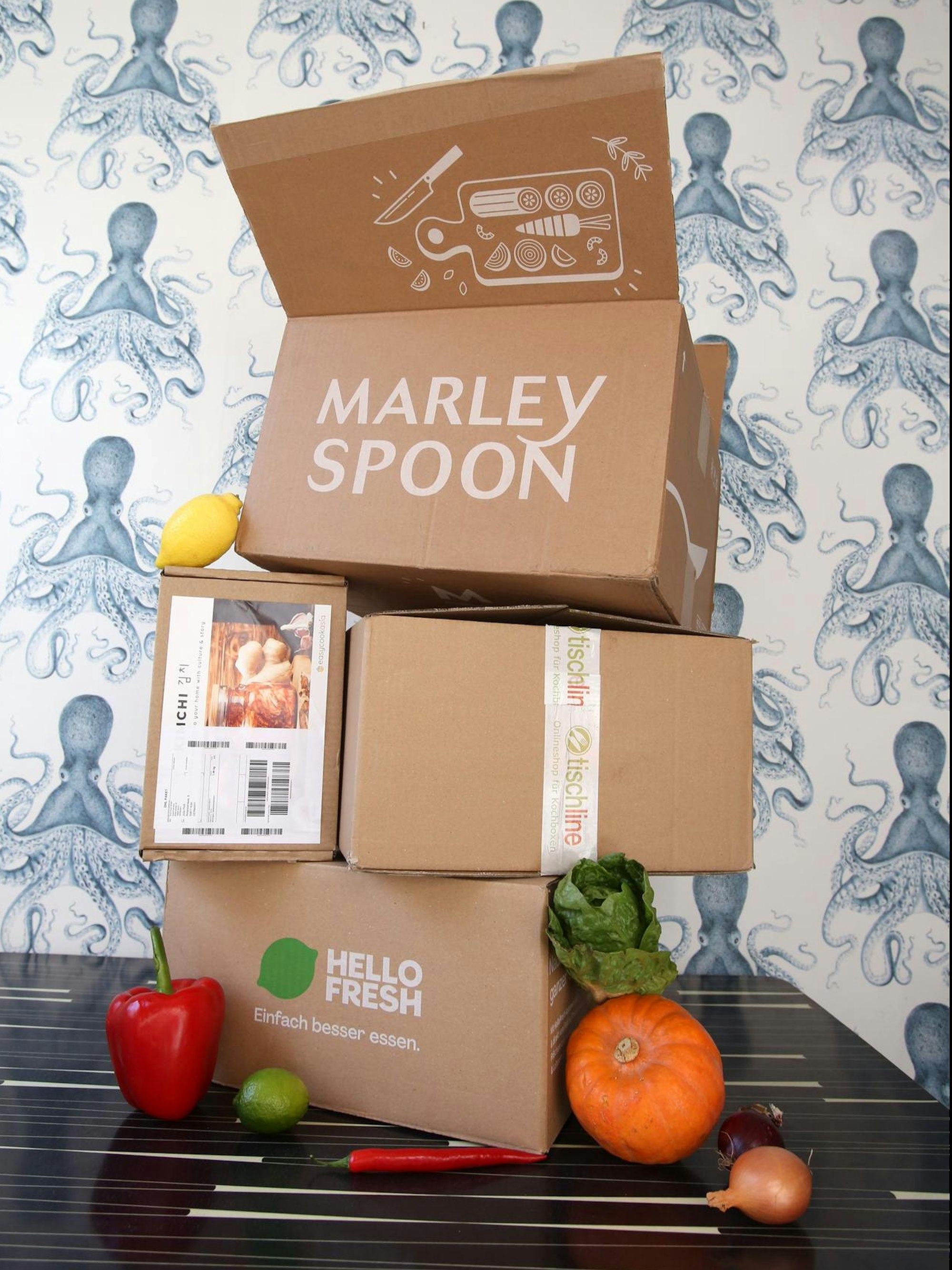 Floss Test Kochboxen Boxen Stapel