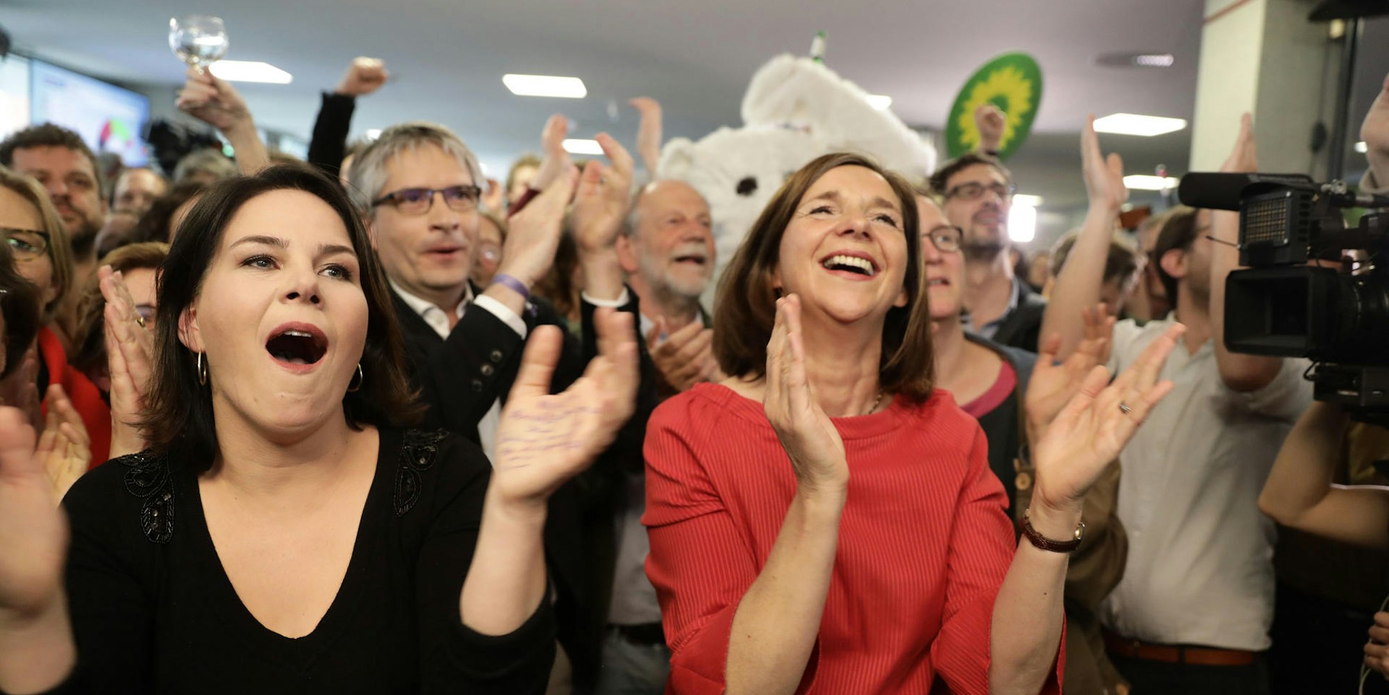 Grüne Europawahl jubel