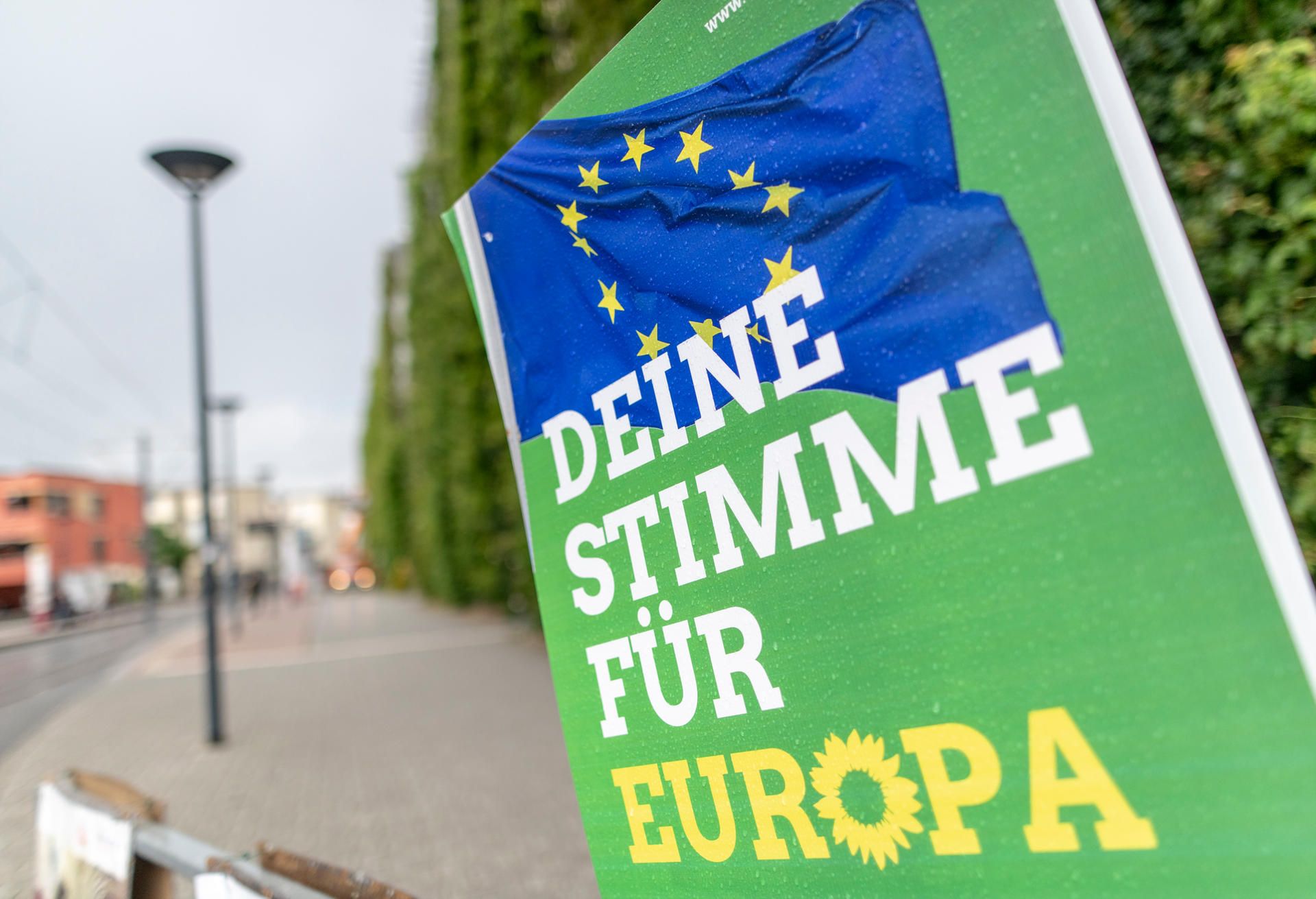 Wahlplakat der Grünen zur Europawahl dpa