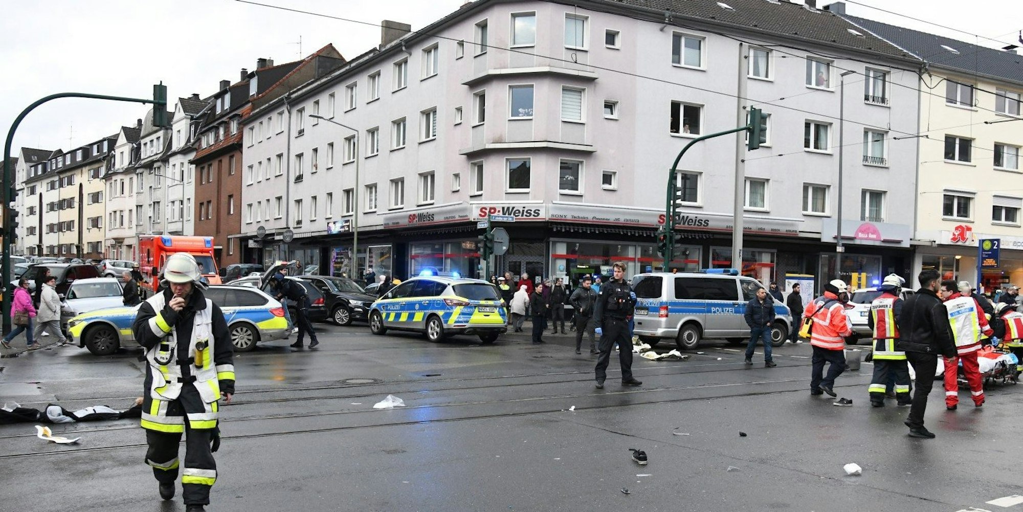 Essen Haltestelle Unfall