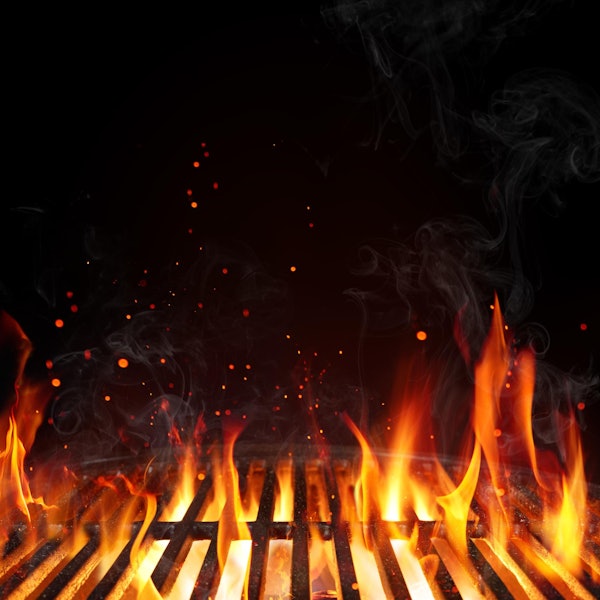 Grillen Grillkorb Feuer