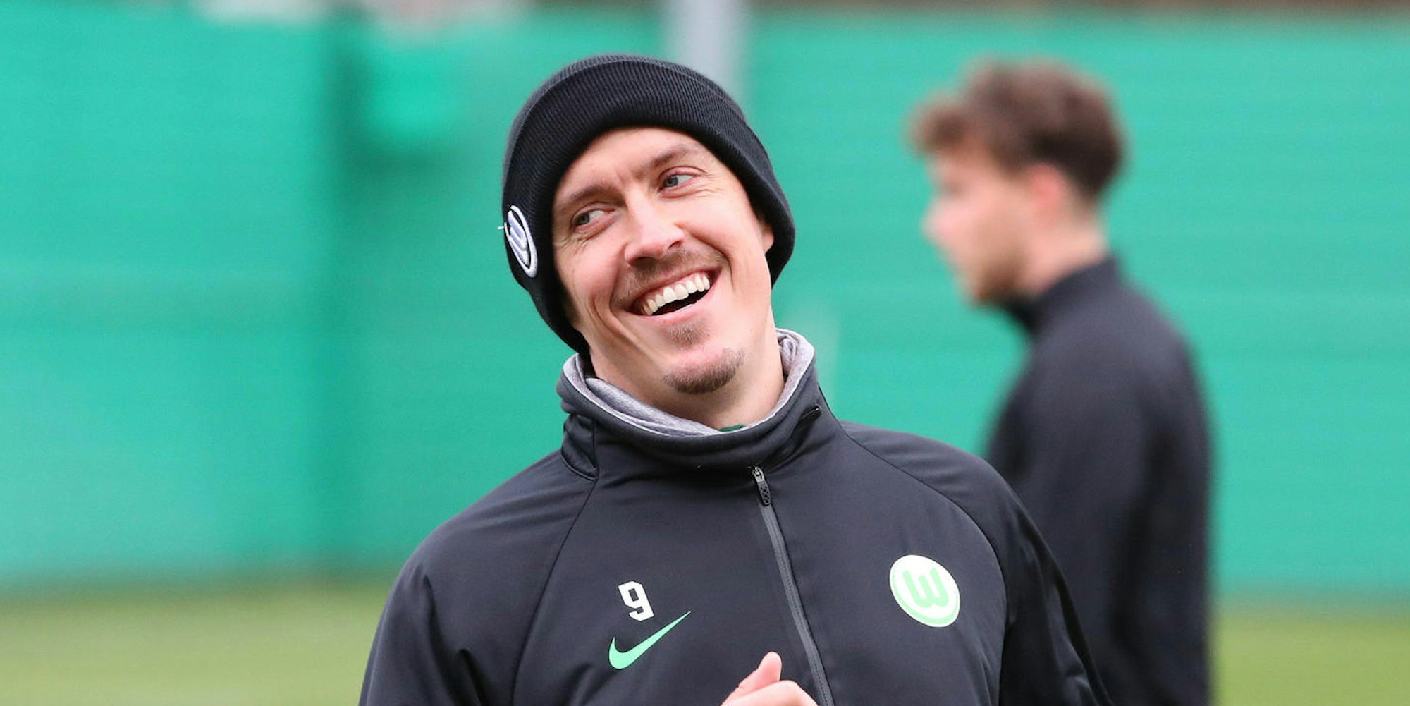 Max Kruse lacht
