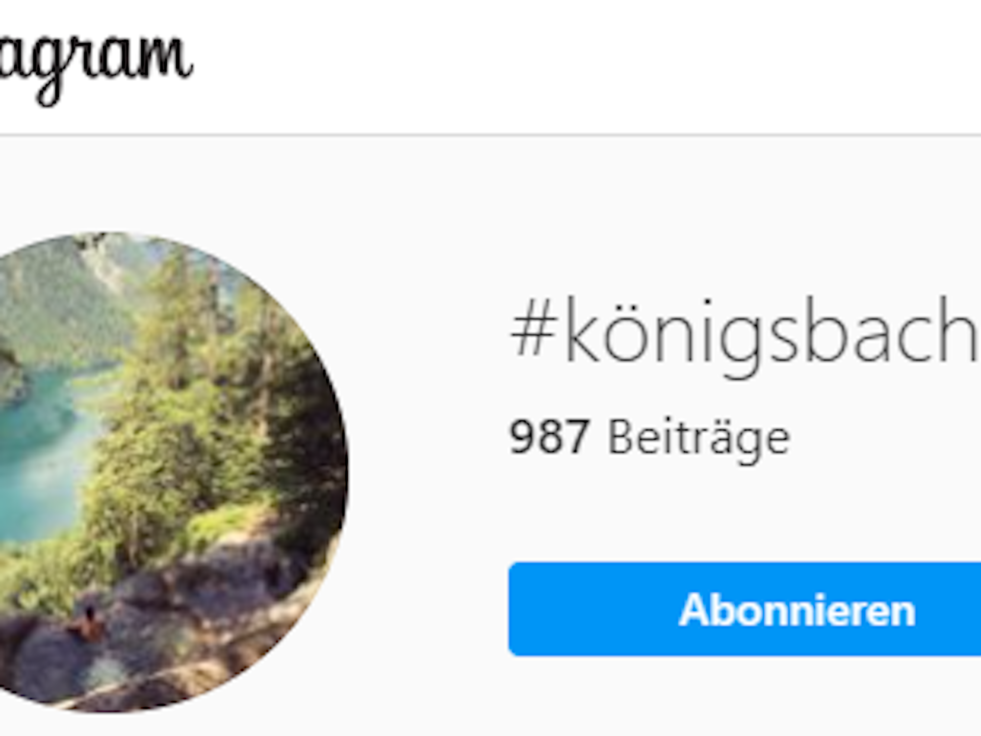 Screenshot Instagram