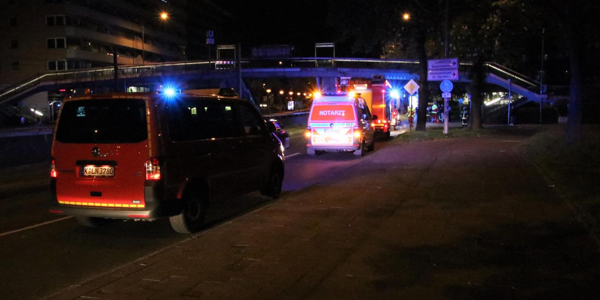 Schlägerei mit Flaschen am Rheinboulevard
