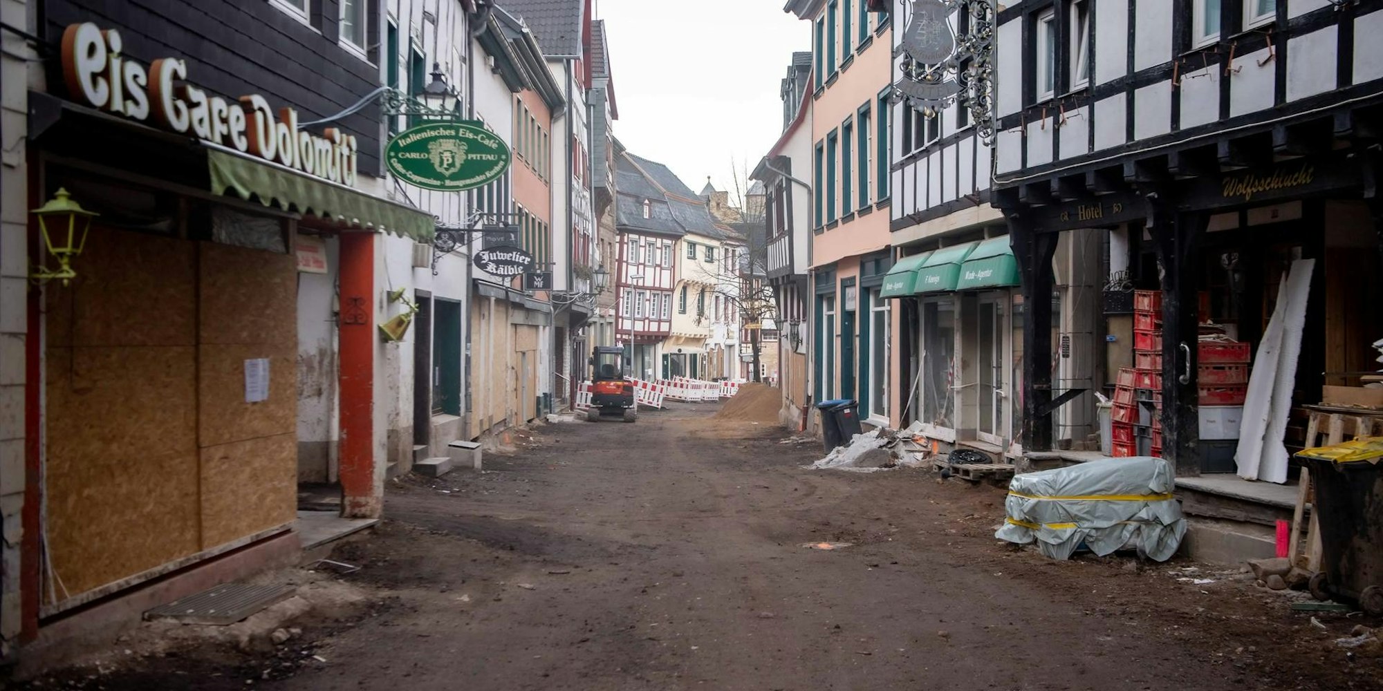 Bad Nünstereifel Orchheimer Straße sechs Monate nach der Flut