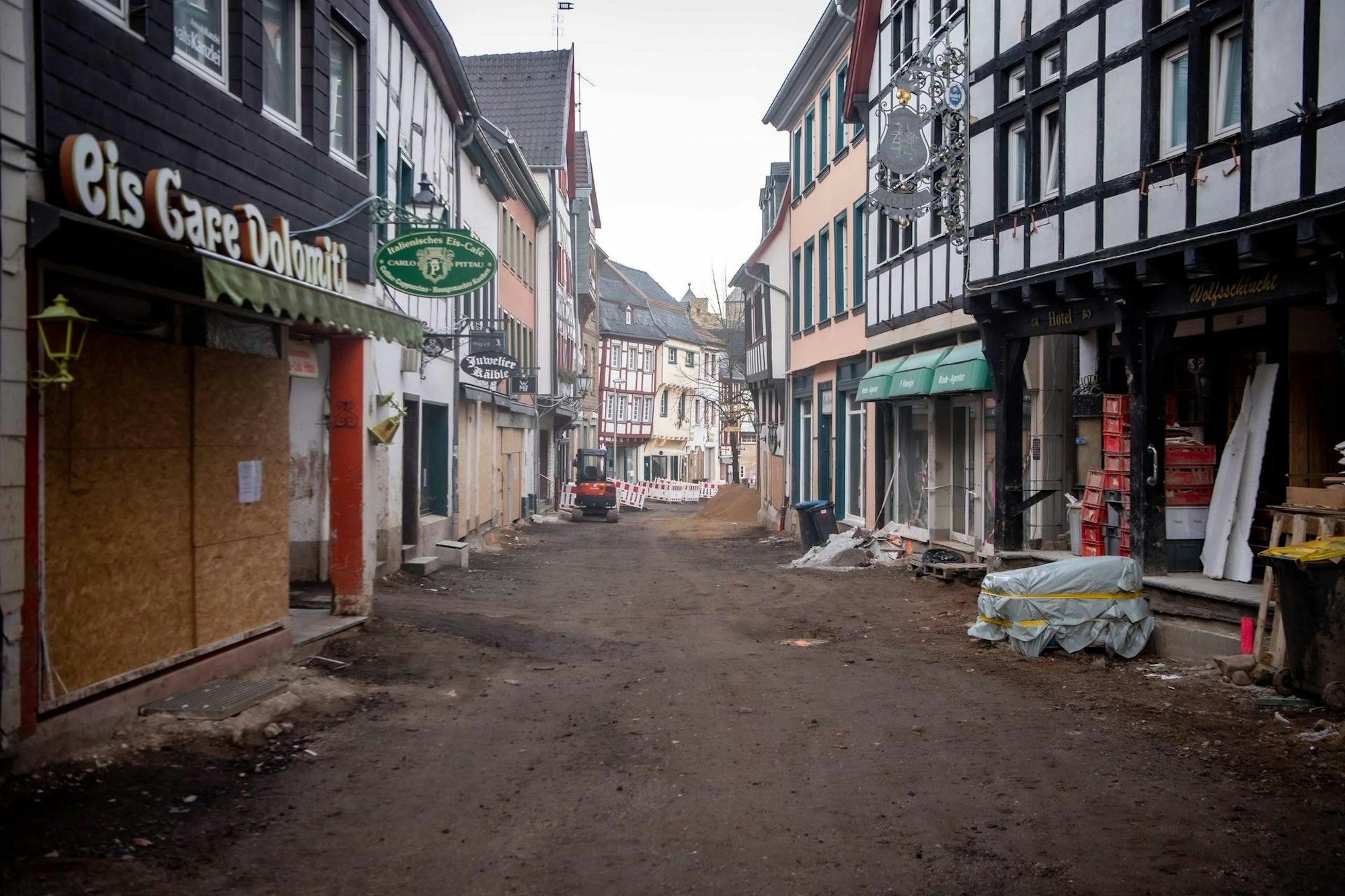 Bad Nünstereifel Orchheimer Straße sechs Monate nach der Flut