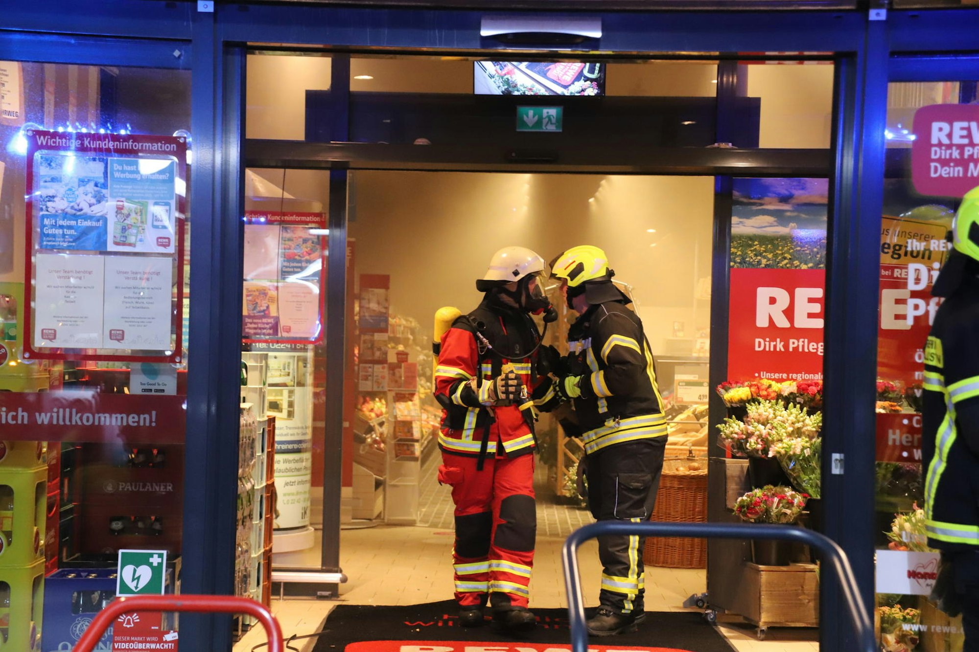 Brand Rewe Sankt Augustin