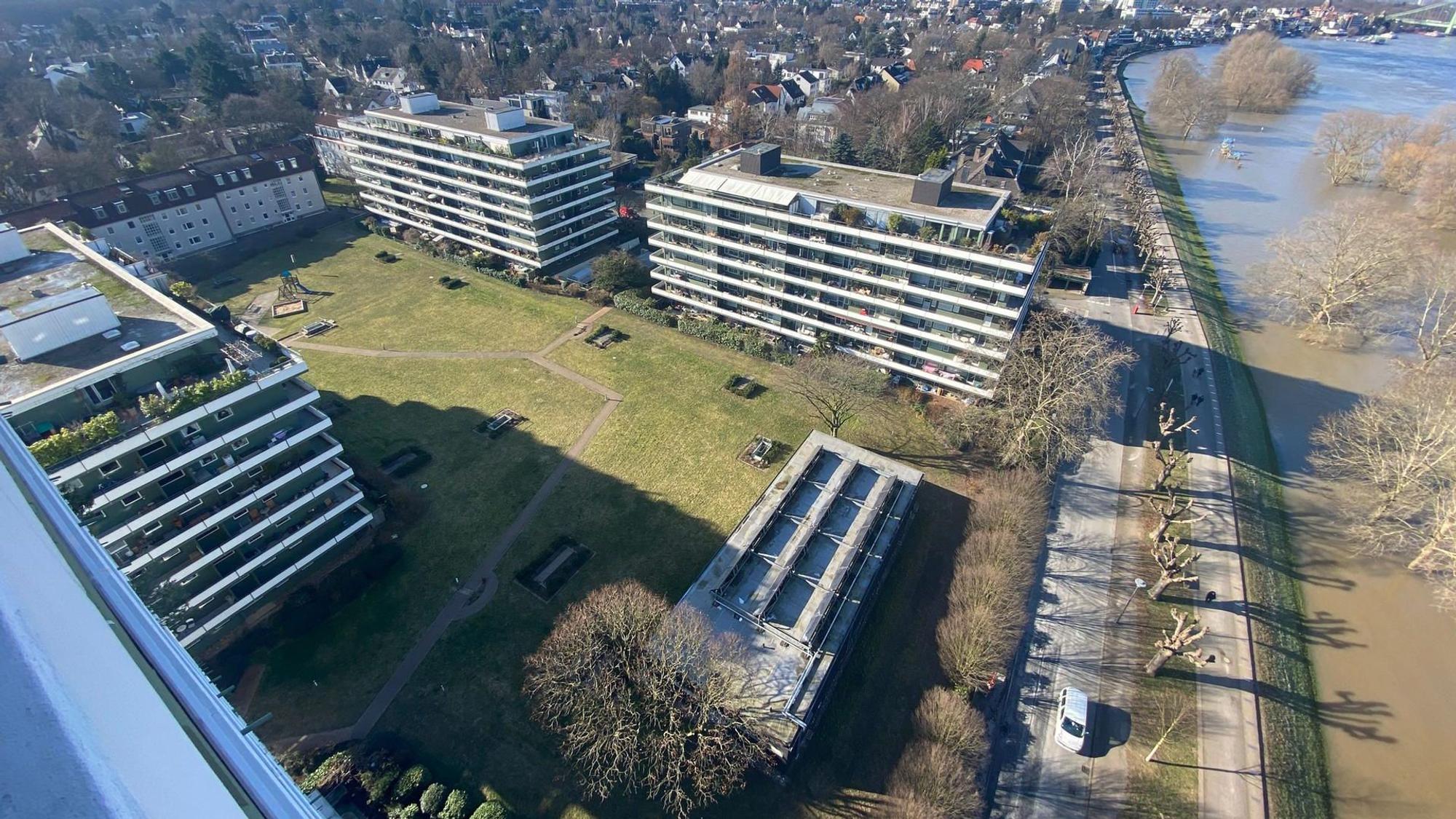 Blick vom Balkon