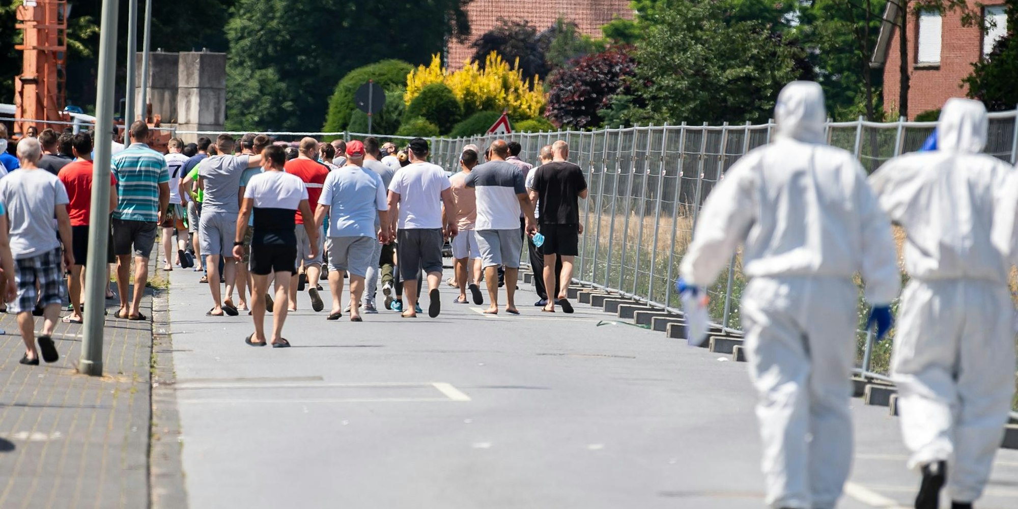 Arbeiter Tönnies Schutzzone