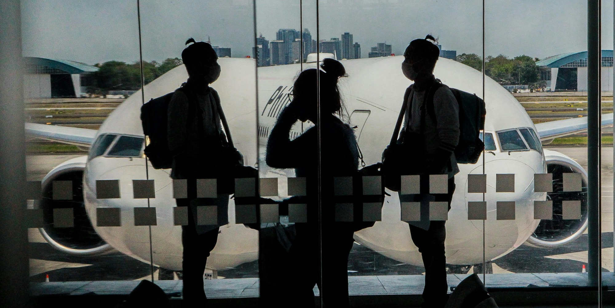 Flugzeug Passierge Maske