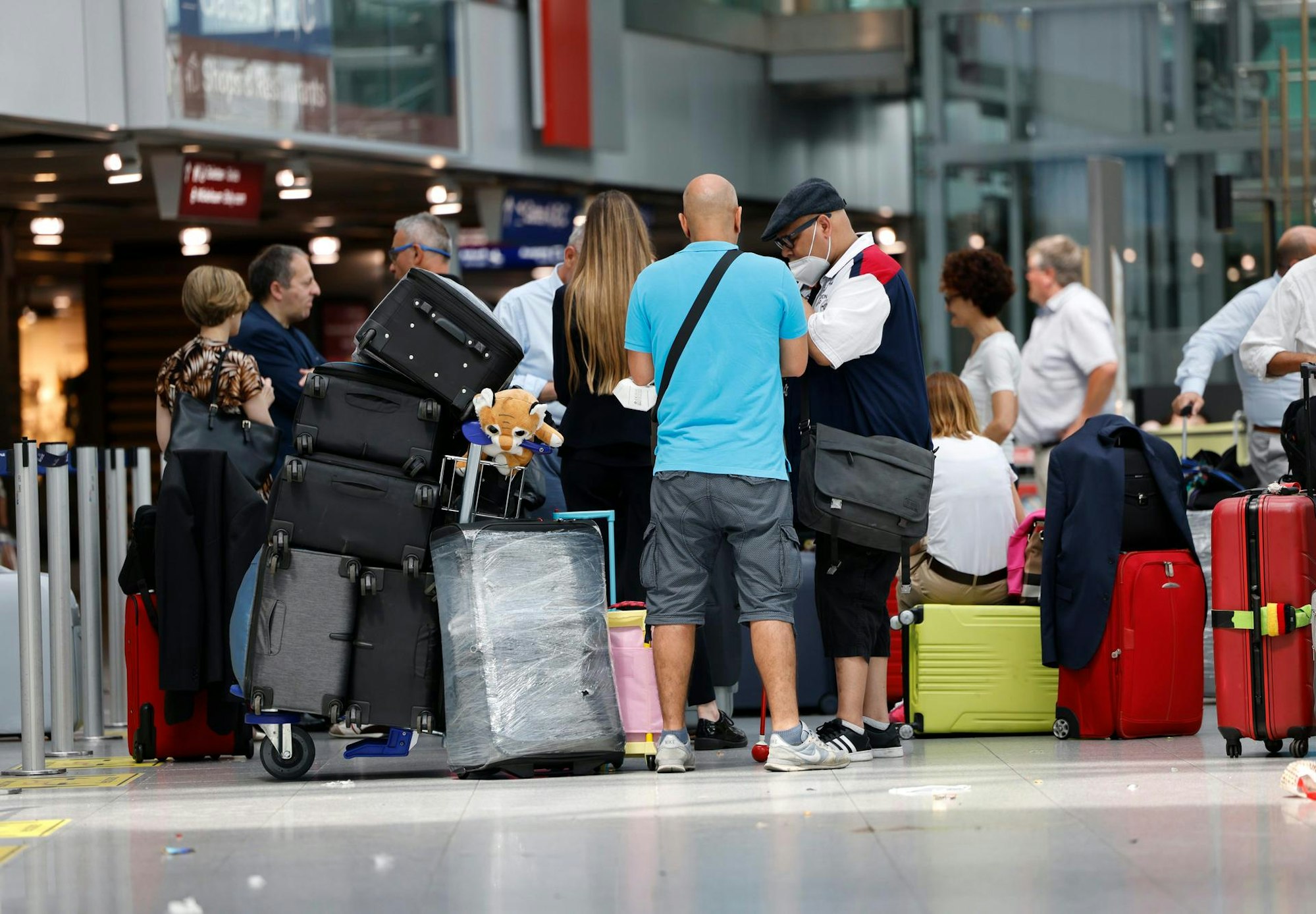 Fluggäste Düsseldorf