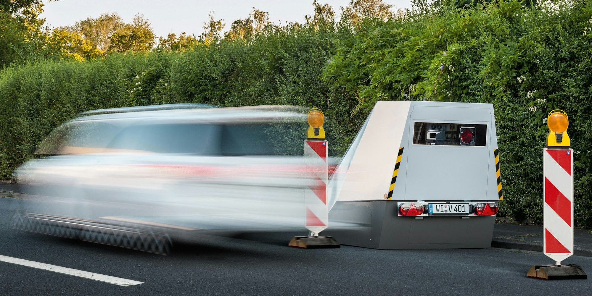 Mobiler Blitzer Autobahn