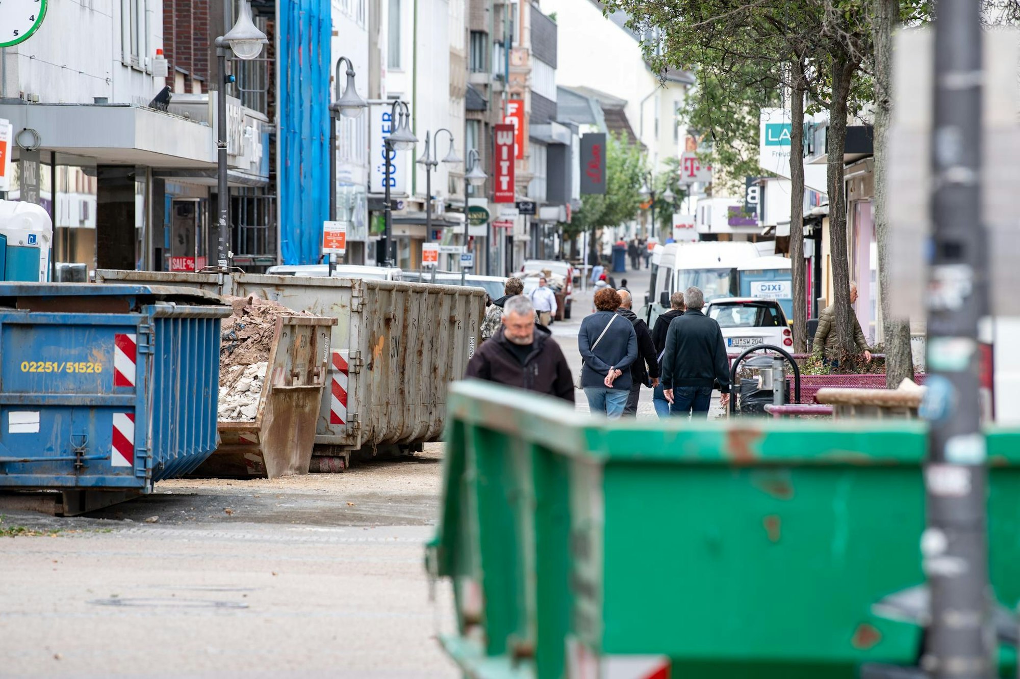 euskirchen innenstadt container flut