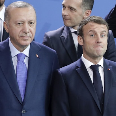 Erdogan Macron afp