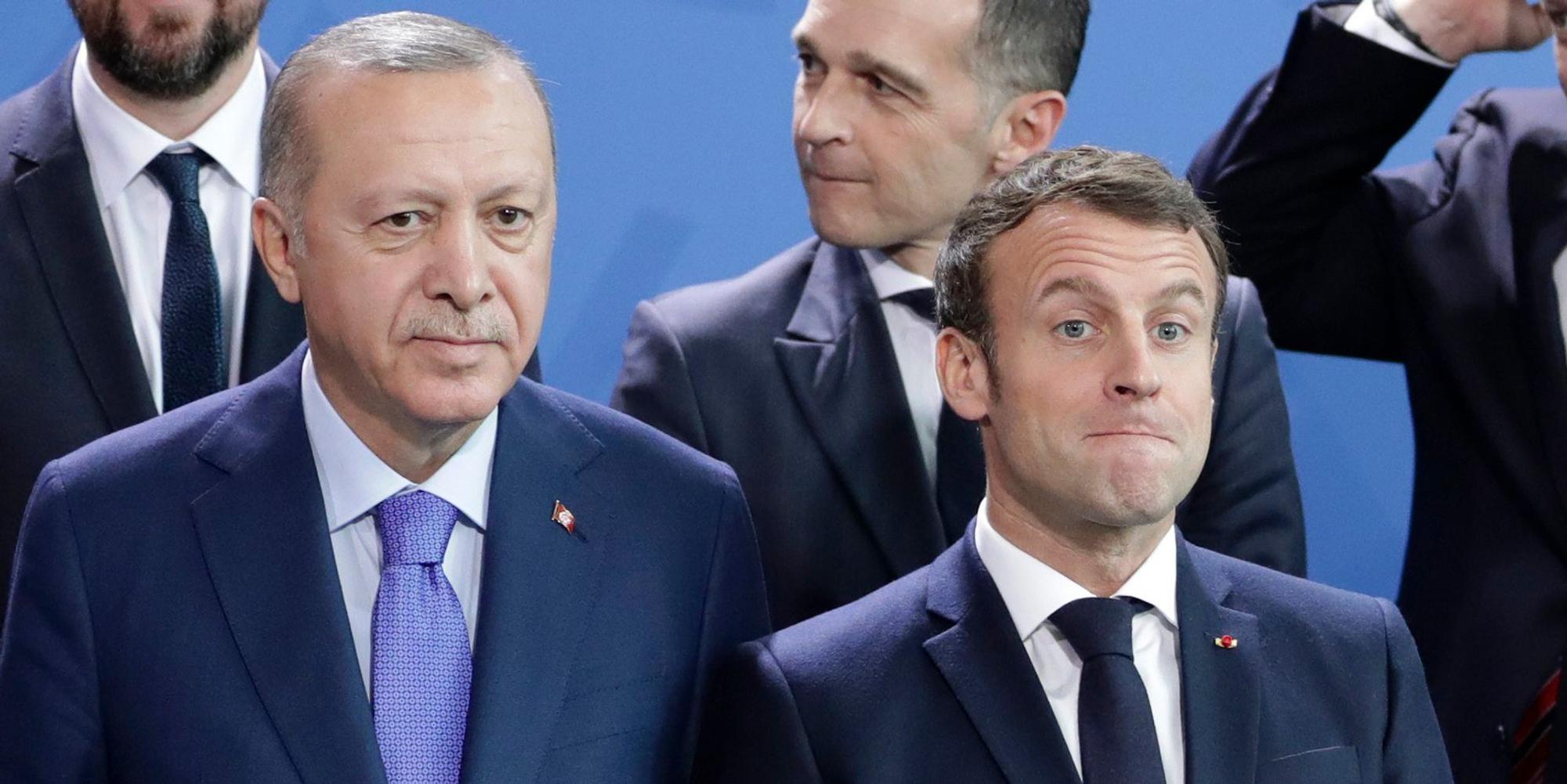 Erdogan Macron afp