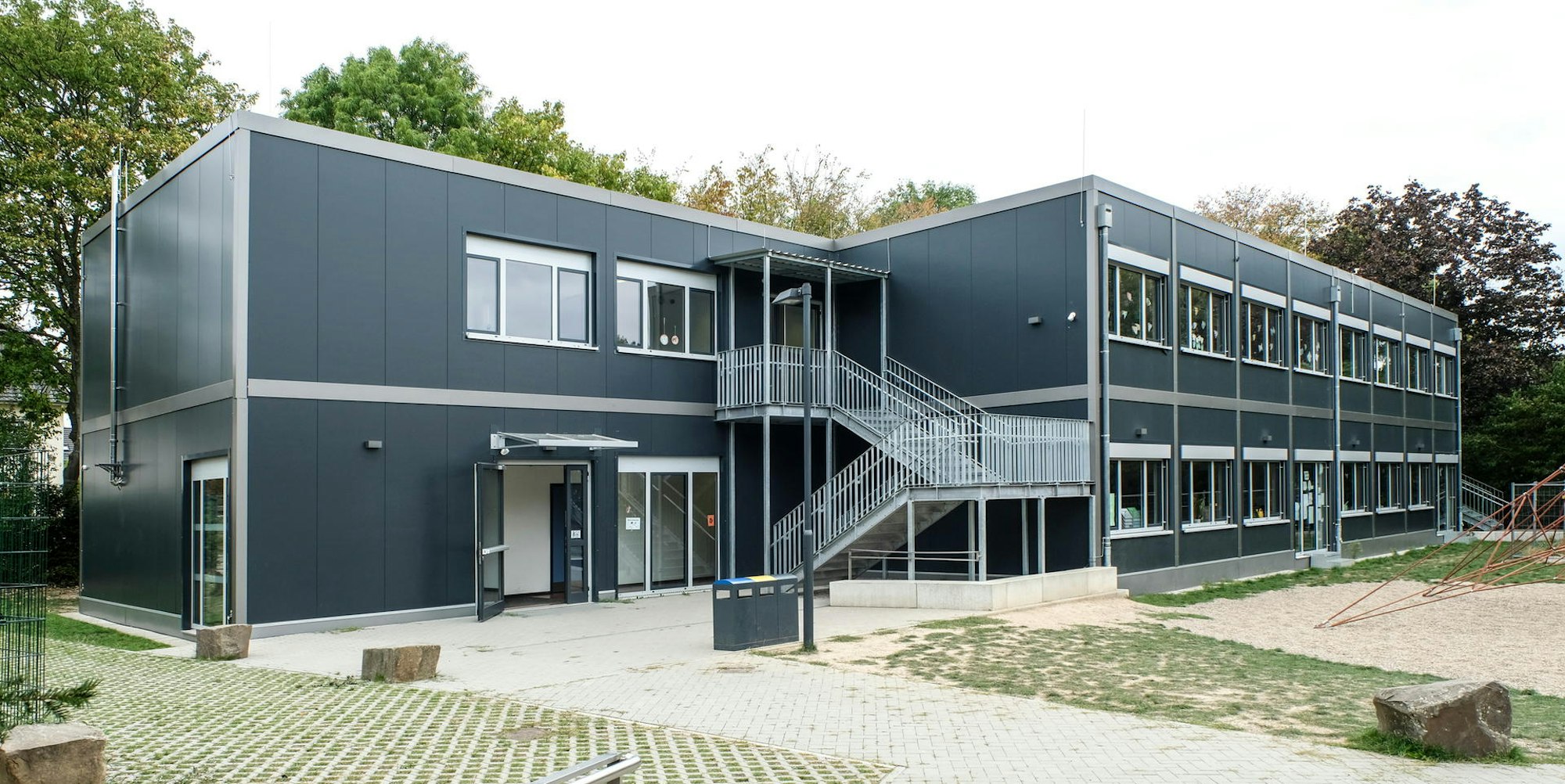 Fußfallstraße Container