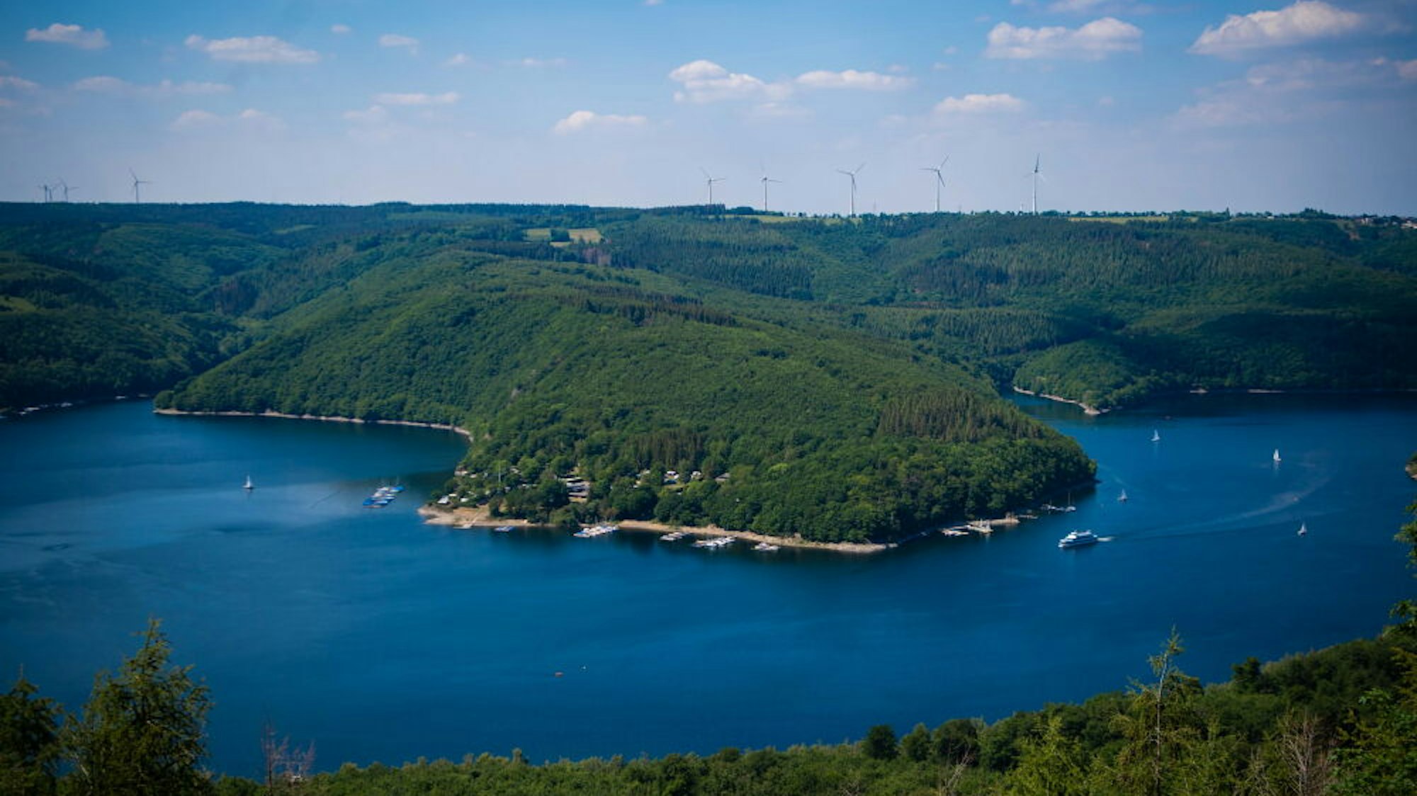 Blick über den Rursee.
