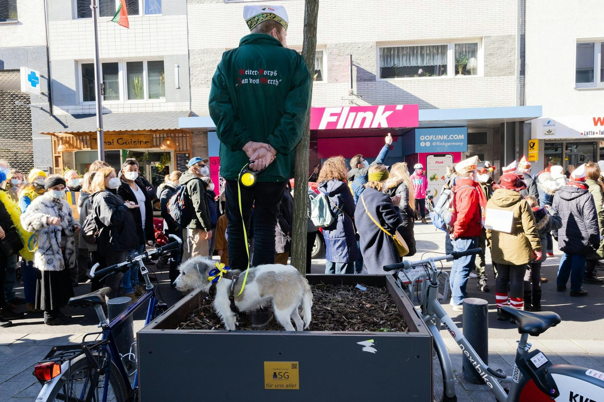 demo mit Hund