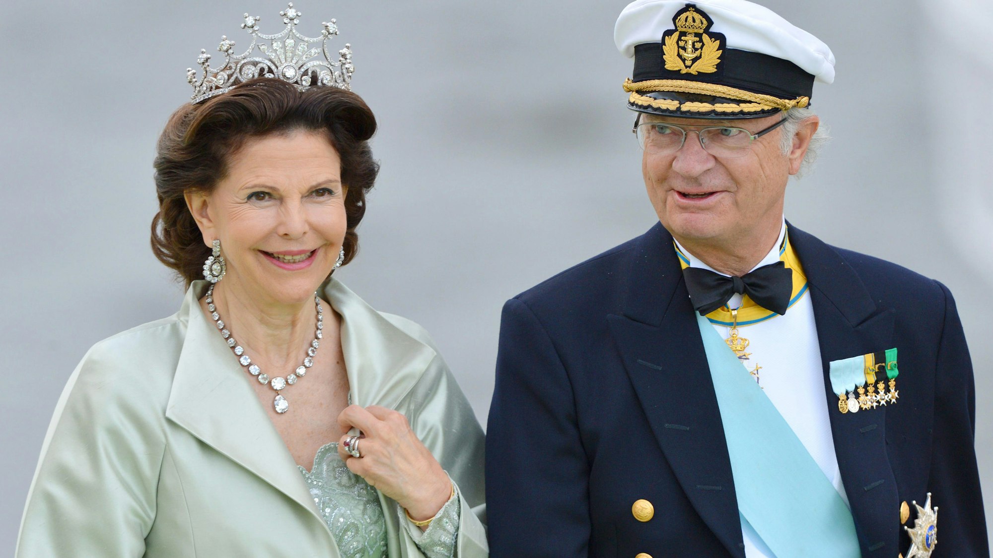Schwedisches Königspaar Silvia Carl Gustaf