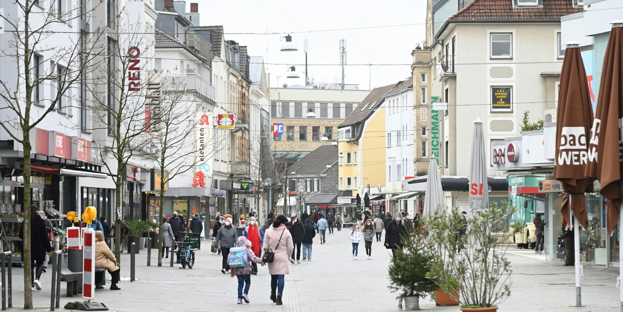 Fußgängerzone Bergisch Gladbach 241221
