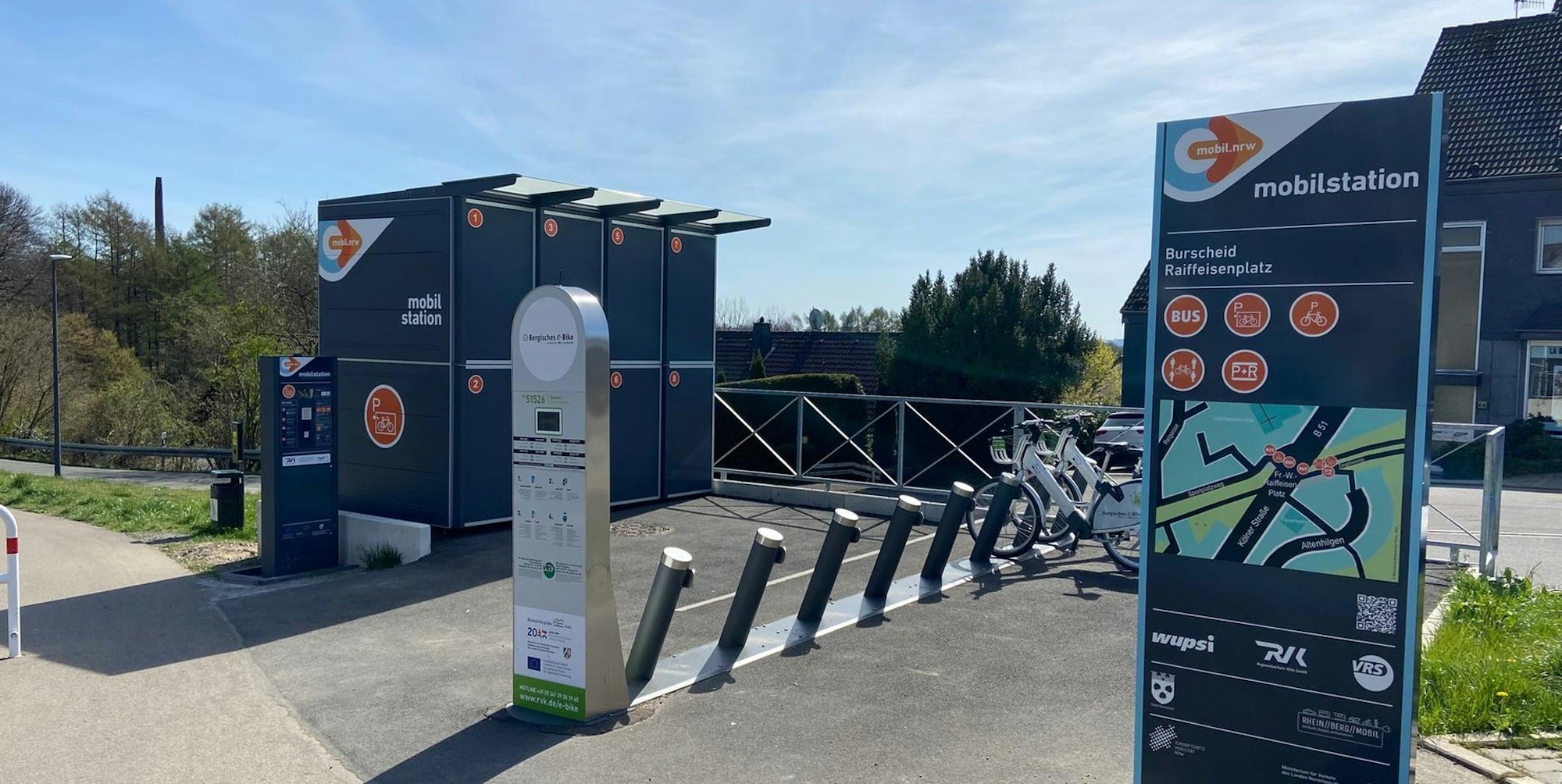 Mobilstation am Raiffeisenplatz Hilgen