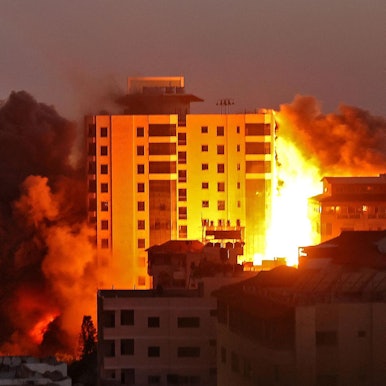 Gaza Hochhaus afp