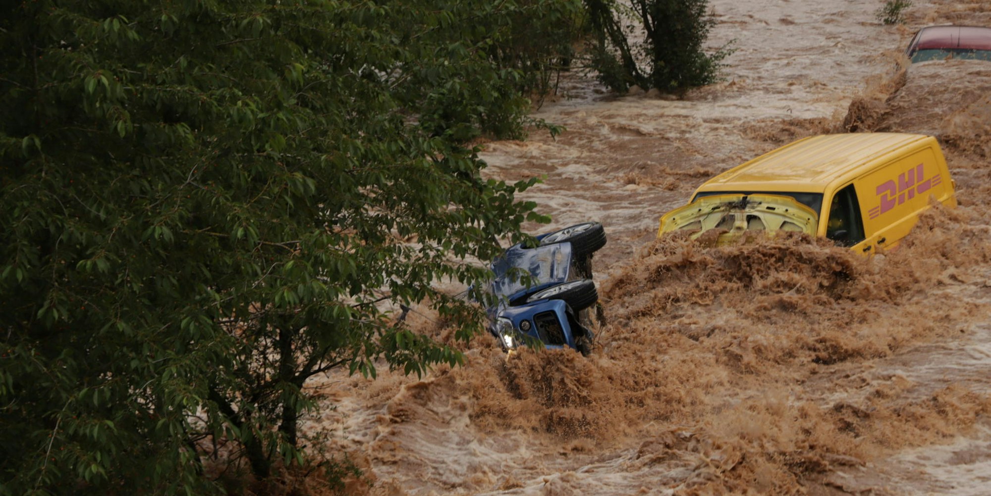 Erftstadt Flut Postauto 15. Juli 2021 mkl