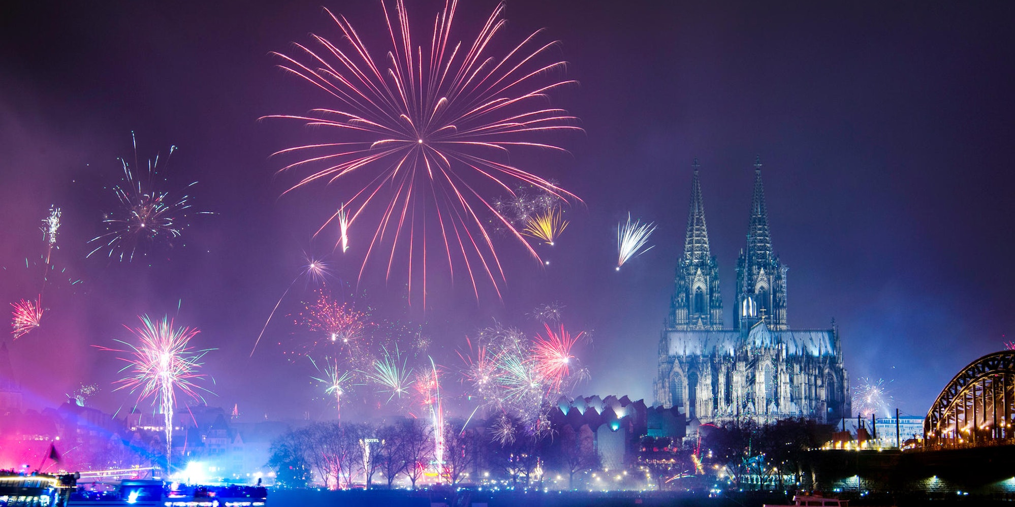 Feuerwerk Silvester Köln dpa