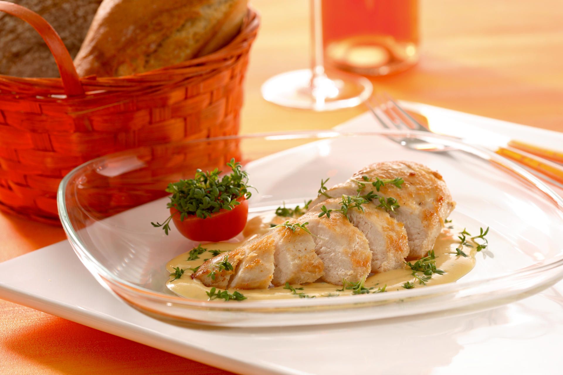 Essen zum Rose Huhn