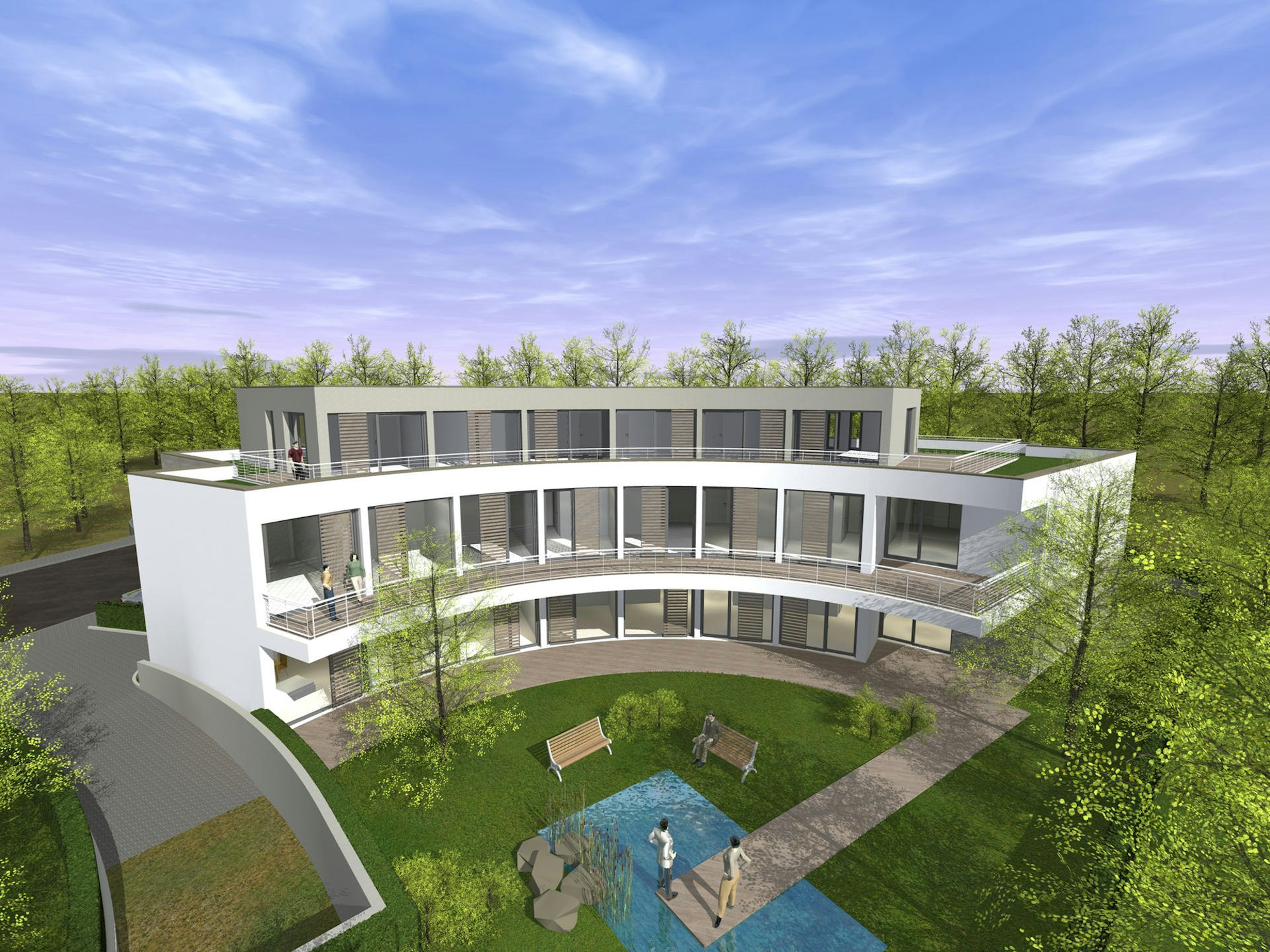 Anlage 5c Vogelperspektive Innenhof