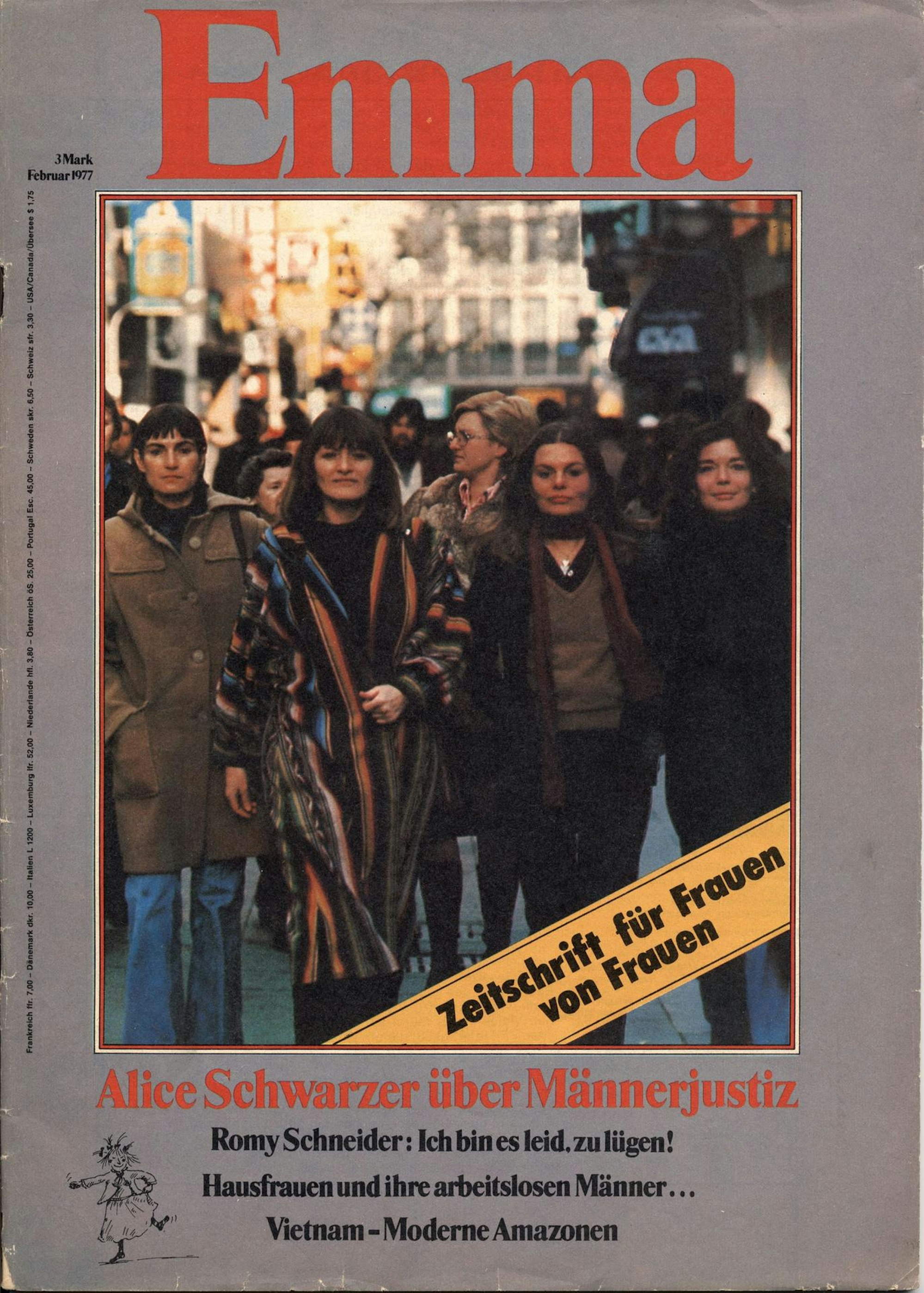 Das Cover der ersten EMMA-Ausgabe vom Februar 1977