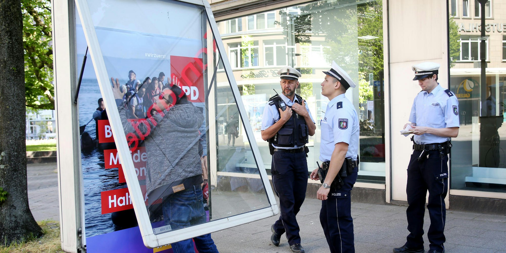Gefälschte SPD-Plakate