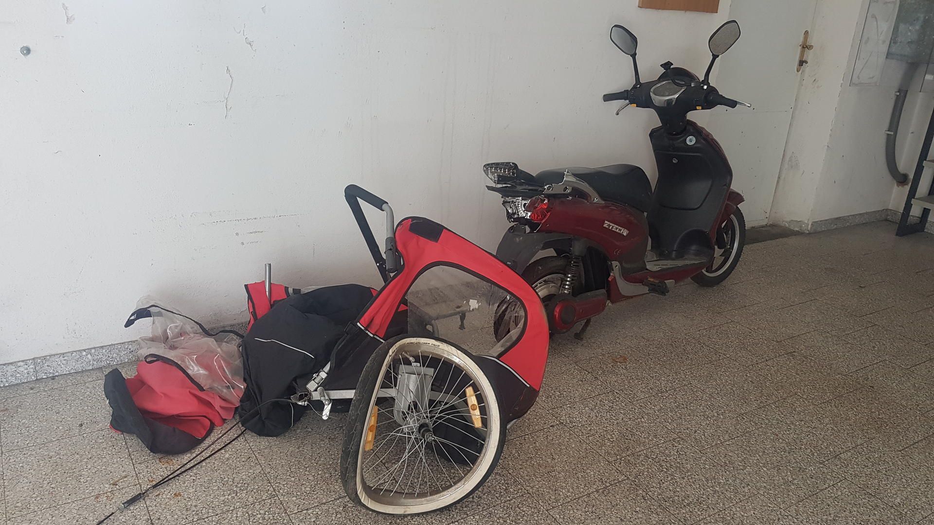 Unfall Fahrradanhänger
