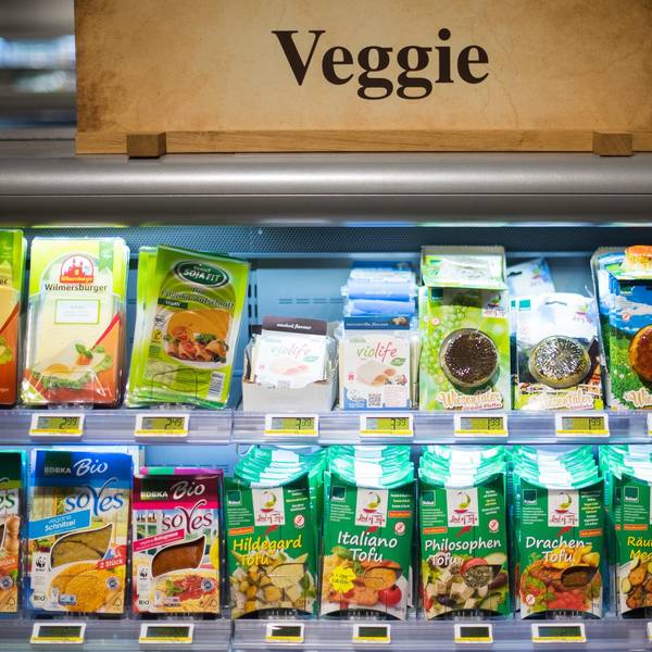 Veggie Schild dpa