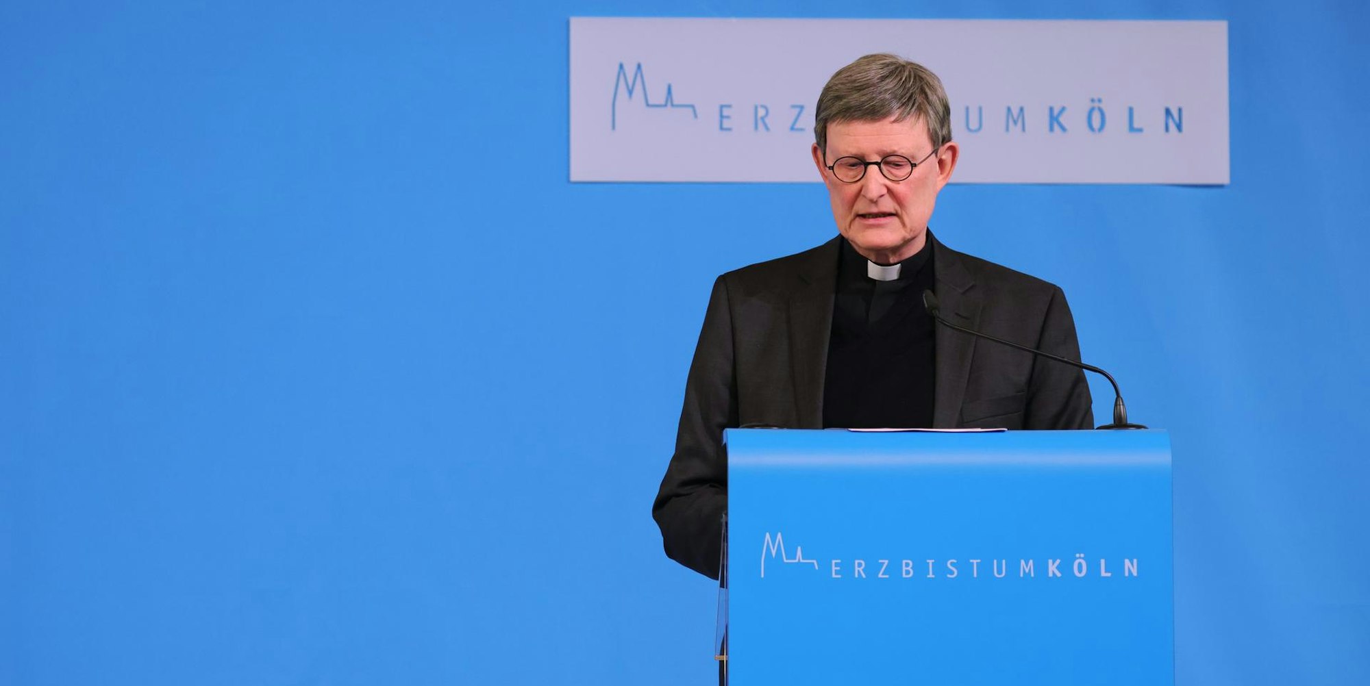Kardinal Woelki auf der Pressekonferenz