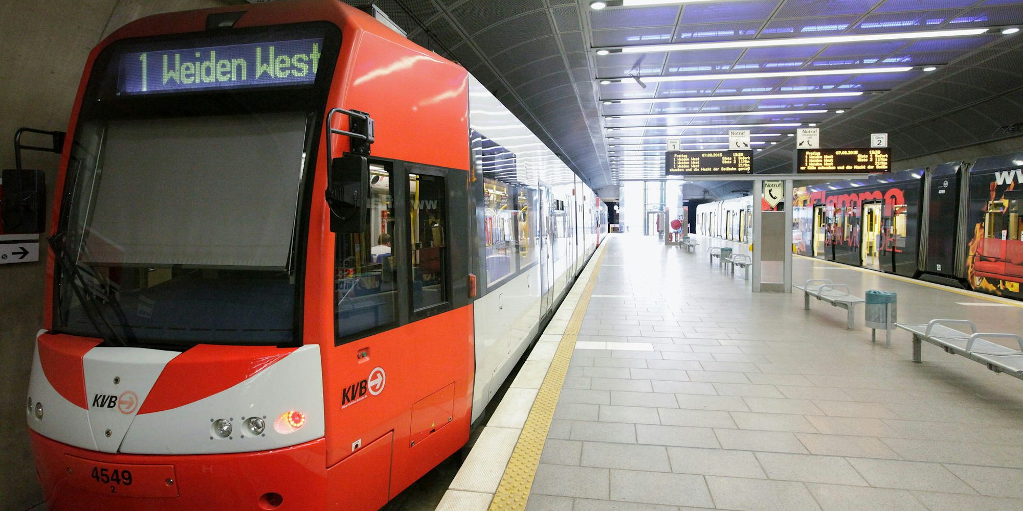 Endhaltestelle Linie 1 in Bensberg