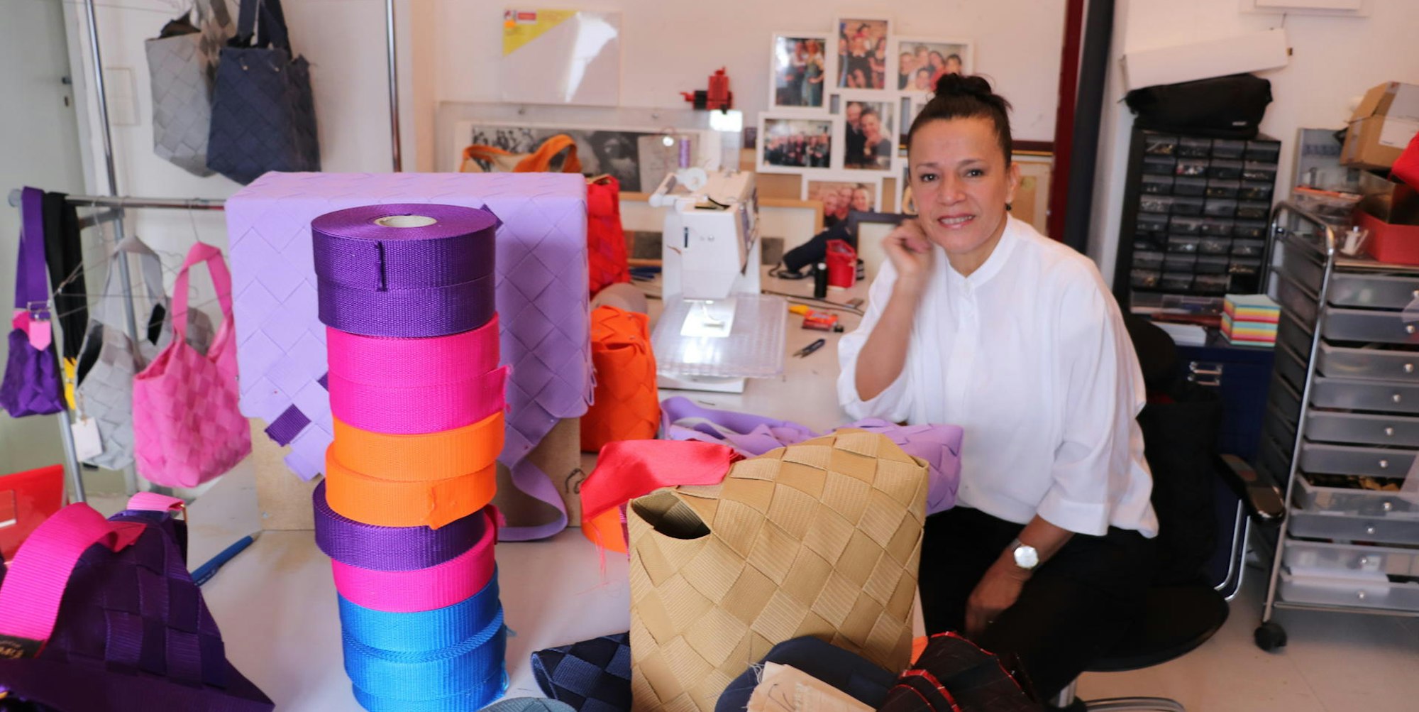 die Farbpalette der Gurte ist kunterbunt