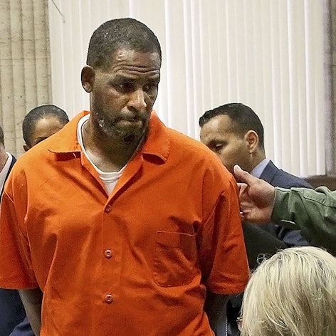 R Kelly orange jacket