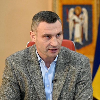 Klitschko mit Fahne