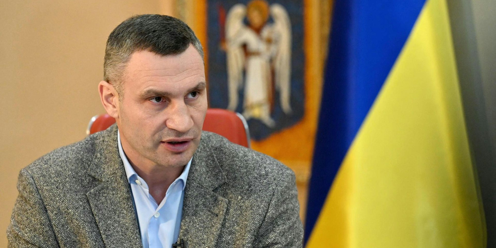 Klitschko mit Fahne