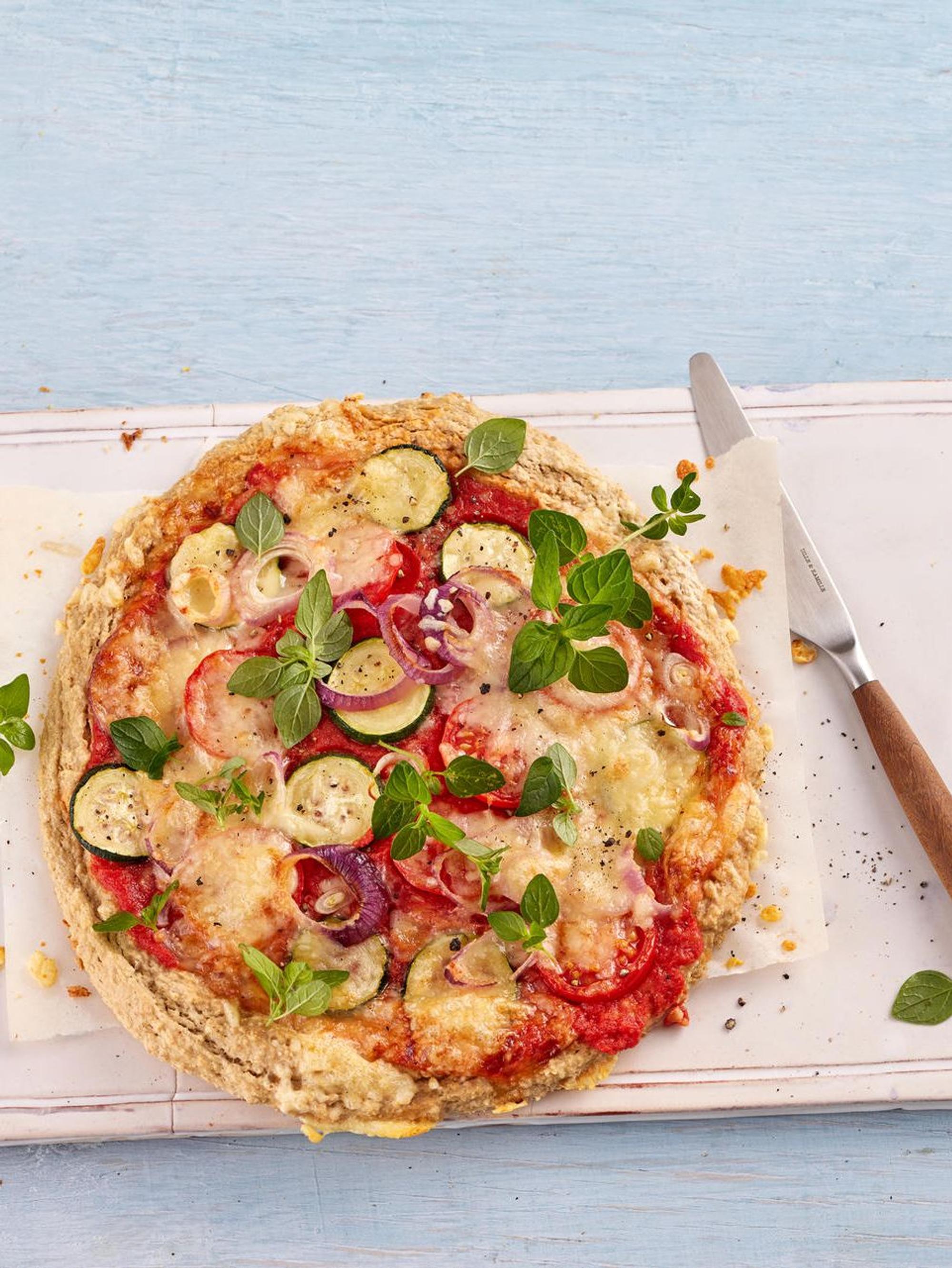 Hafer als Pizzateig